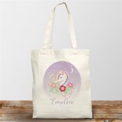 Personalized Unicorn Tote Bag
