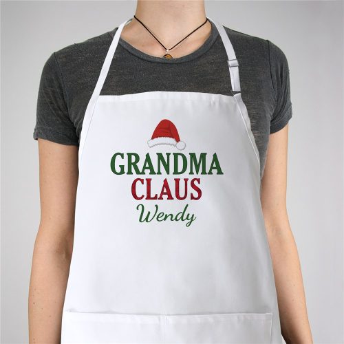 Personalized Grandma Claus Apron