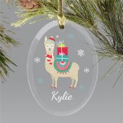 Personalized Christmas Llama