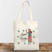 Personalized Super Teacher Tote Bag