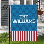 Personalized Patriotic Garden Flag