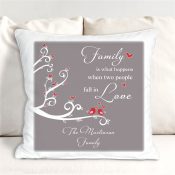 Personalized Family Throw Pillow