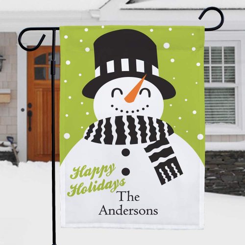 Snowman Holiday Garden Flag