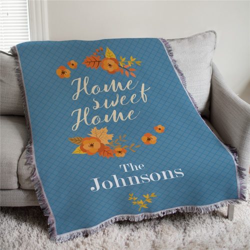 Personalized Home Sweet Home Afghan Throw