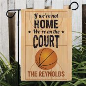 Personalized Basketball tagline family garden flag