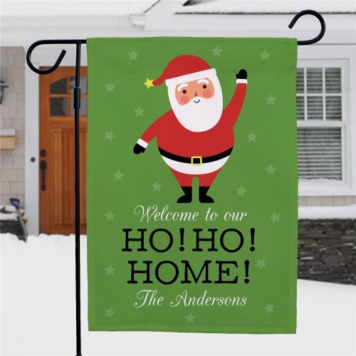 Personalized Ho Ho Home Garden Flag