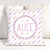 Personalized Arrows Throw Pillow
