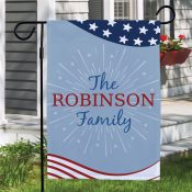 Personalized Patriotic Garden Flag