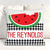 Personalized Happy Summer Throw Pillow