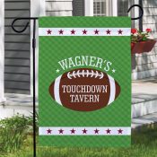 Personalized Touchdown Tavern Garden Flag