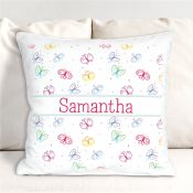 Personalized Butterflies Throw Pillow