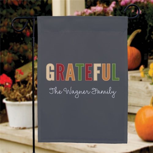 Personalized Grateful Garden Flag