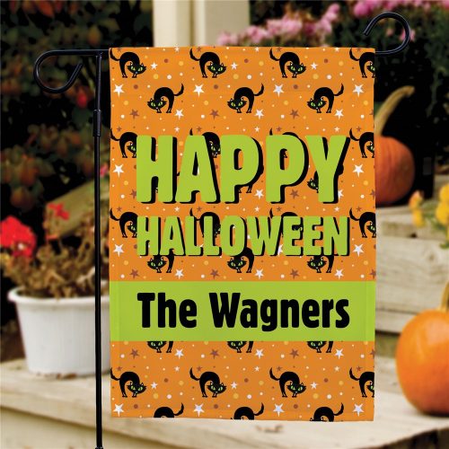 Personalized Happy Halloween Cats