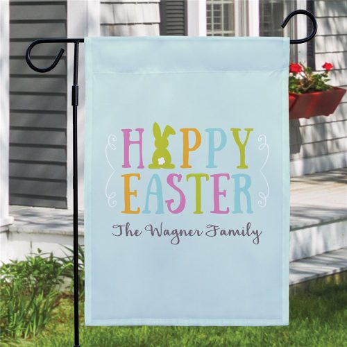 Personalized Happy Easter Garden Flag