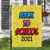 Personalized Back to School Garden Flag