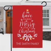 Personalized Have Yourself A Merry Little Christmas Garden Flag