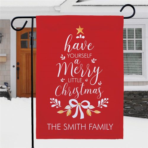 Personalized Have Yourself A Merry Little Christmas Garden Flag