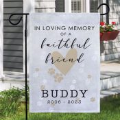 Personalized Faithful Friend Garden Flag
