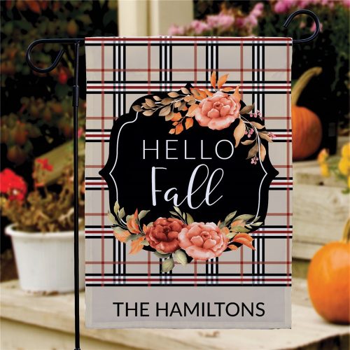 Personalized Hello Fall with Tan