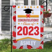 Personalized Congratulations Class of Garden Flag
