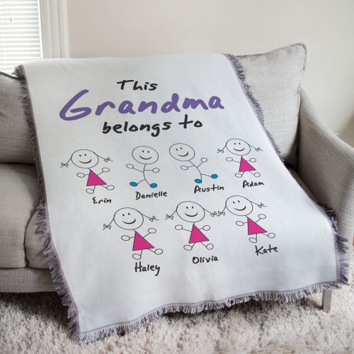 Personalized Belongs To Tapestry Throw