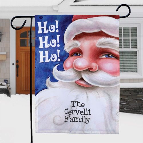 Personalized Santa Garden Flag