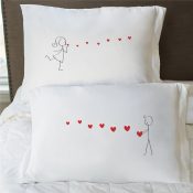 Blowing Kisses Pillowcase Set