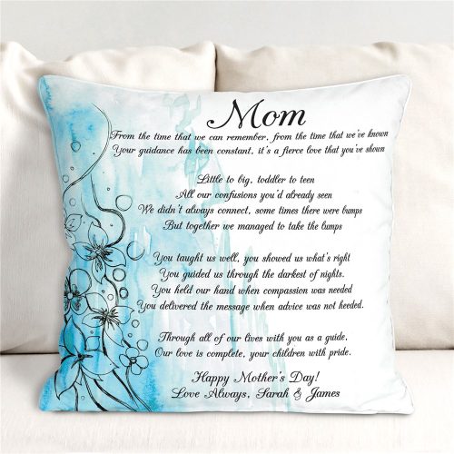 Personalized To My Mom Throw Pillow