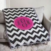 Monogram Madness Tapestry Throw