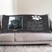 Personalized Pet Memorial Tapestry Throw
