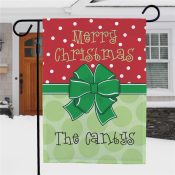 Bow Christmas Garden Flag