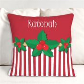 Personalized Christmas Throw Pillow