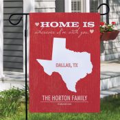 Personalized Home State Garden Flag