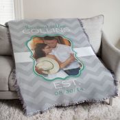Personalized Wedding Photo Tapestry Throw