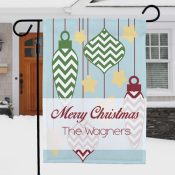 Christmas Ornament Welcome Garden Flag