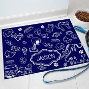 Personalized Cat Love Pet Mat