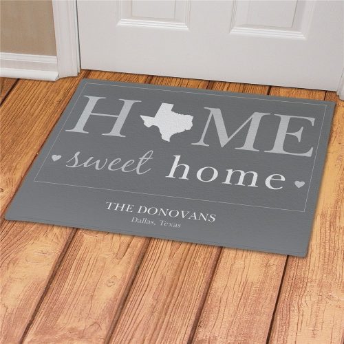 Personalized Home Sweet Home Welcome Doormat
