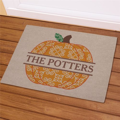 Personalized Pumpkin Doormat