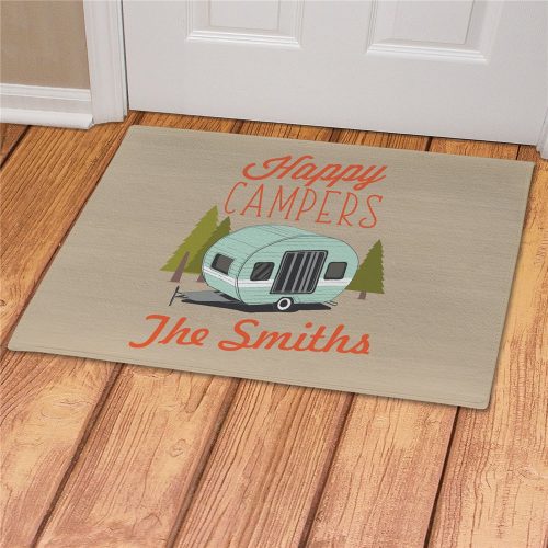 Personalized Happy Camper Doormat