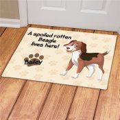 Personalized Spoiled Here Doormat