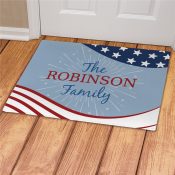 Personalized Patriotic Doormat