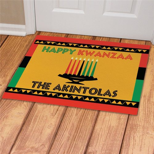Personalized Happy Kwanzaa Doormat