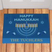 Personalized Happy Hanukkah Doormat