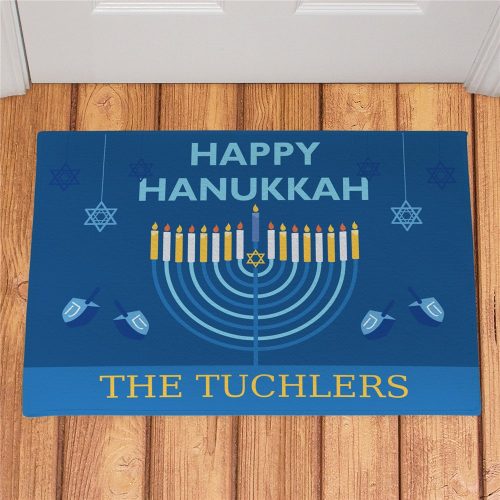 Personalized Happy Hanukkah Doormat