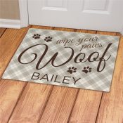 Personalized Woof Doormat