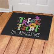 Personalized Trick Or Treat Doormat