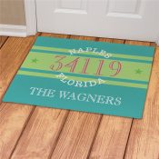 Personalized Family Zip Code Pride Doormat