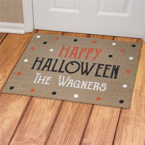 Personalized Happy Halloween Doormat