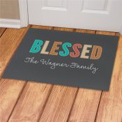 Personalized Blessed Doormat