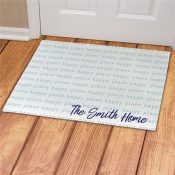Personalized Happy Place Doormat